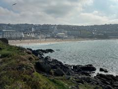 Portmeor Beach - our finish point for the day